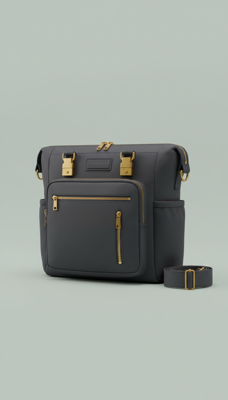 Urban Gold Accent Commuter Tote