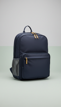 Midnight Navy Nylon Laptop Backpack