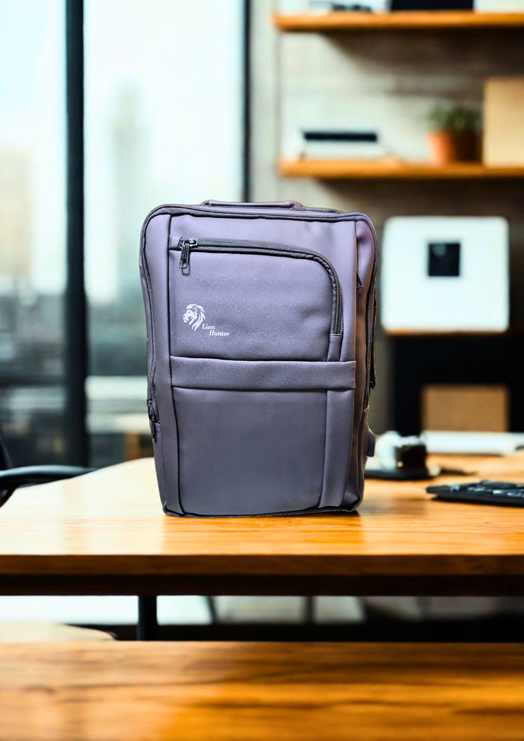 Lion hunter 2in1 laptop bag lather material